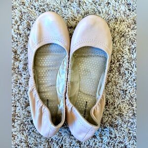 Pale pink ballet flats